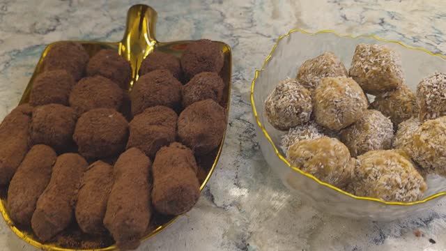 Сладкие конфетки без муки и выпечки, очень вкусные и полезные. Из фасоли!!!