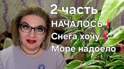 НАЧАЛОСЬ❗️Снега хочу❗️Море надоело❗️
