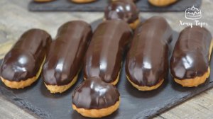 ✨ КЛАССИЧЕСКИЕ ЭКЛЕРЫ: Идеальный Крем, Глянцевая Глазурь и Никаких Ошибок! 🤩