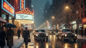 Новогодний джаз — винтажный Нью-Йорк для отдыха и работы