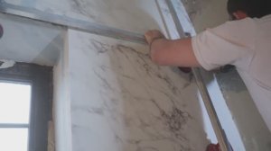 Укладка плитки 1,60 на 3,20 с применением самодельной переноски. #new #diy