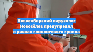 Новосибирский вирусолог Новосёлов предупредил о рисках гонконгского гриппа