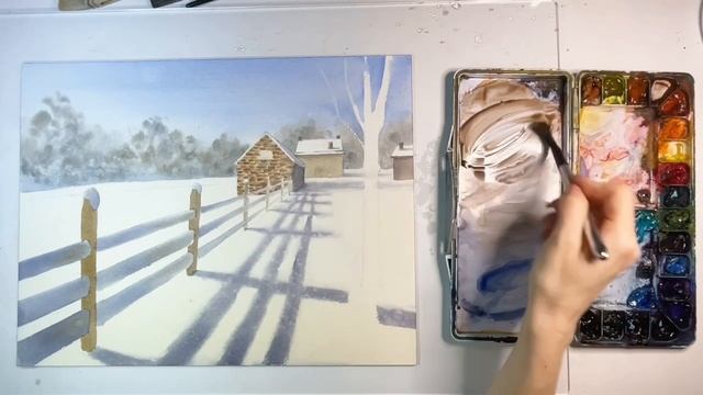 Урок Деревенский домик. Часть 4.