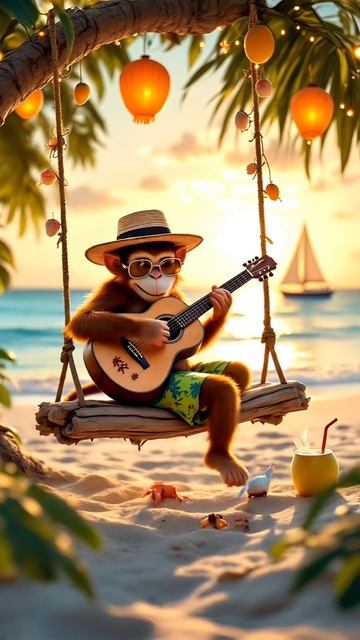 Весёлая обезьянка