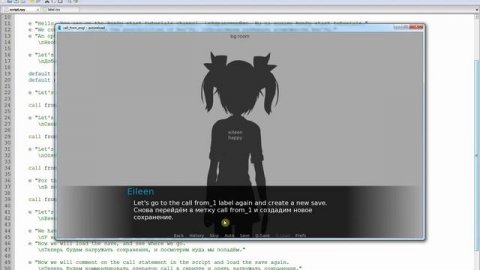 12 Ren'py tutorials. Метки и поток управления Часть 4.