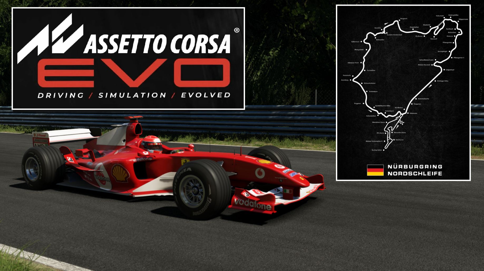 Assetto Corsa EVO. Ferrari - F2004. Nürburgring Nordschleif 24h. 2025.12.14 - 14.11.33.03