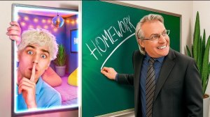 Я построил в школе 3 СЕКРЕТНЫЕ КОМНАТЫ