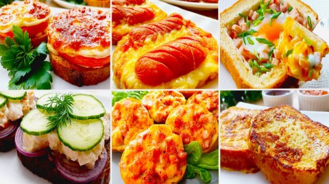 Завтрак или перекус за 5 минут ! Лучшие рецепты бутербродов на каждый день! 🍞