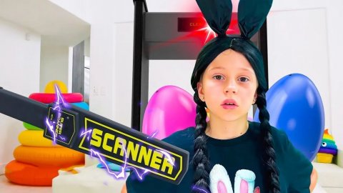 Пасхальный челлендж от Насти и Уэнсдэй