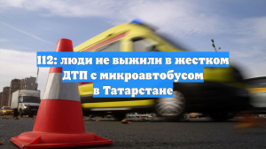 В Татарстане в ДТП с участием микроавтобуса погибли два человека
