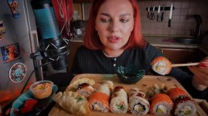 Mukbang ASMR|Подписывайтесь на канал🍣✨ 💜✨