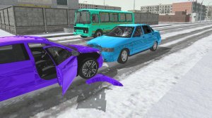 Реалистичные аварии с обгонами в ваз краш тест симулятор 2 часть 2