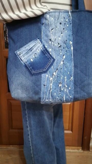 Сумки из старых джинсов смотреть онлайн