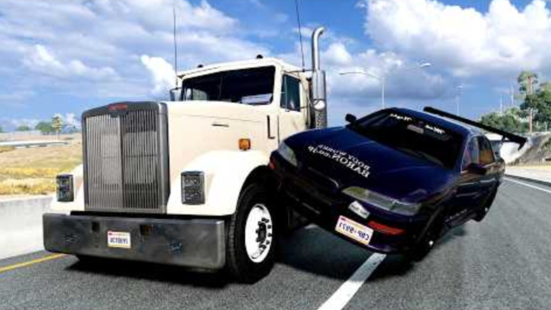 Высокоскоростные автомобильные аварии - Crash BeamNG / Drive