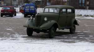 Динамический показ легковой машины ГАЗ-11-73, выставка "Моторы Войны", 13 декабря 2025