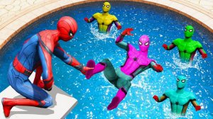 ГОНОЧНАЯ ТРАССА С ПРЕПЯТСТВИЯМИ ДЛЯ СУПЕРГЕРОЕВ | ЧЕЛОВЕК ПАУК ПРОТИВ ВЕНОМА ХАЛКА И ЗЛОДЕЕВ