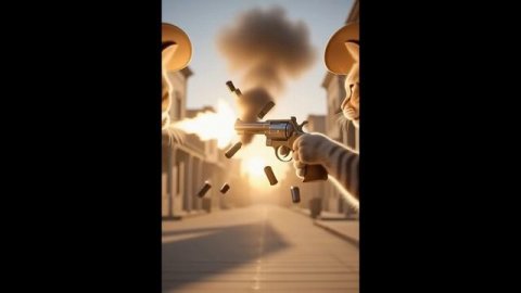 Кот-ковбой в деле 🔫