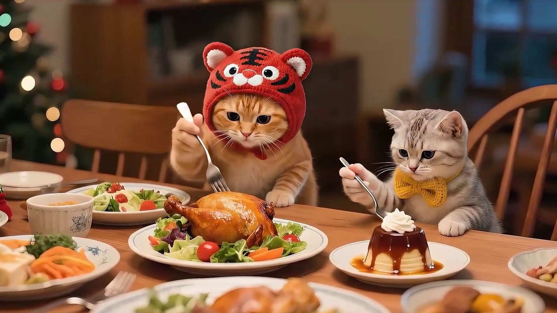 Котики и Рождество