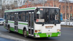 Автобус ЛиАЗ-5256.60 (О 833 УА 22). Покатушки по пригороду Барнаула. Вой моста RABA.