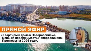 "Квартиры и дома в Новороссийске. Цены на недвижимость Новороссийска. Прогнозы на 2026 год"