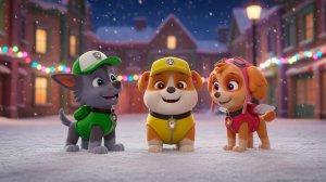 🎄 Щенячий патруль спешит поставить ёлку детям |  Скай, Гонщик и Крепыш снова в деле!