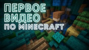 ПЕРВОЕ ВИДЕО ПО МАЙНКРАФТУ!!!!!