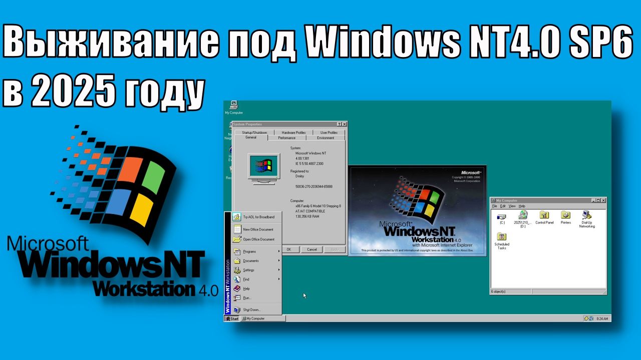 Выживание под Windows NT4.0 в 2025 году