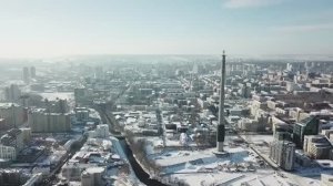 Падение 230 метровой недостроенной телебашни. 2018 г.