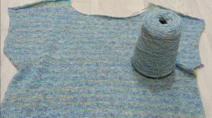 Джемпер "Голубая дымка". СП "ВЯЖЕМ-ПОВЯЖЕМ-1"//2025 отчёт N 4