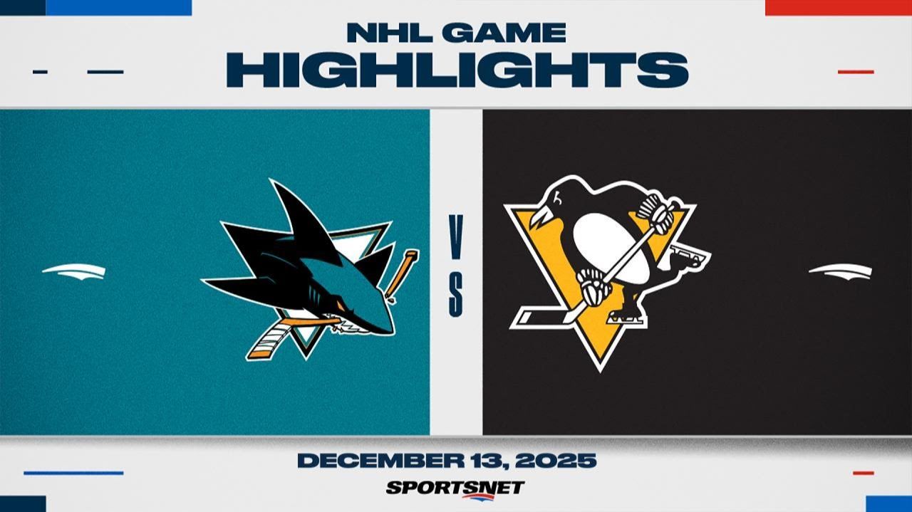 14.12.2025 | ОБЗОР МАТЧА | Питтсбург Пингвинз - Сан-Хосе Шаркс | Highlights