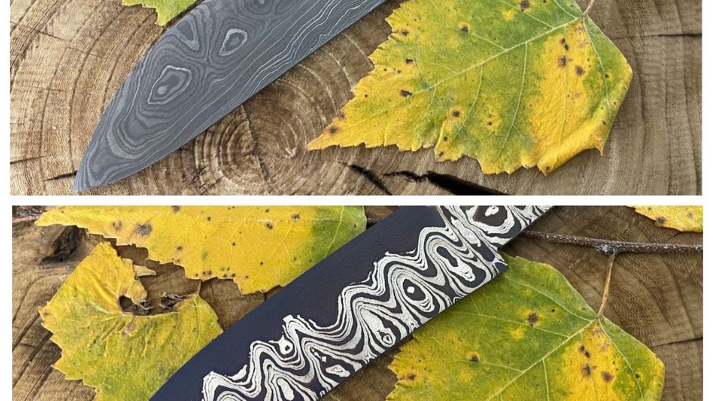 Дамасская сталь в двух вариациях смотреть онлайн