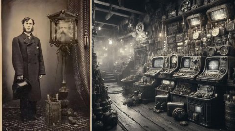 В 19 веке в тоннелях под городом был спрятан аппарат открывающий проход в другой мир