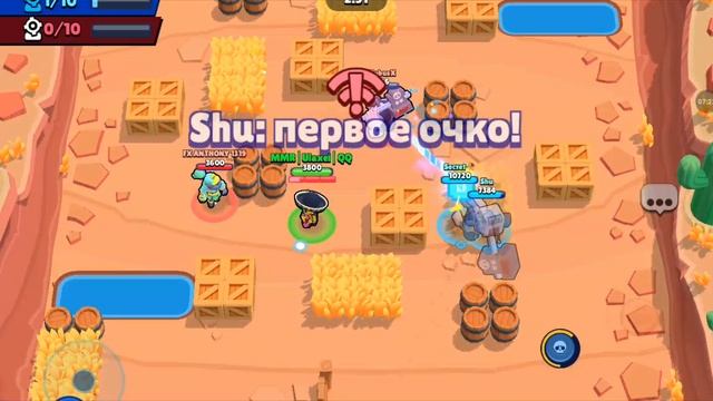 моё первое видео! надеюсь я не одна бравлерша... играем в бравл старс!)