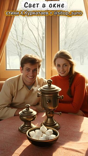Свет в окне #музыка #ретро #чай #мороз #тепло