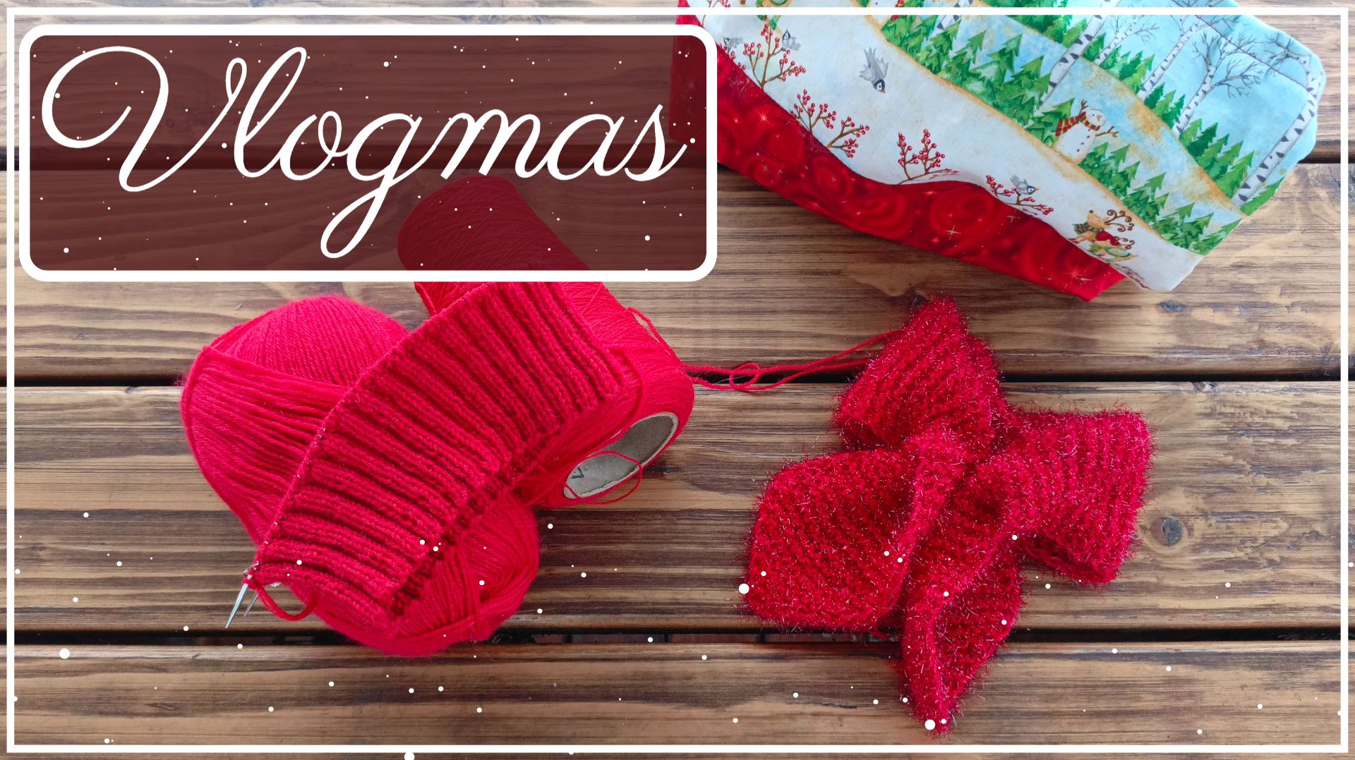 Влогмас 1/25 ❄ Предновогодние проекты 🎄 Вяжу белое и красное