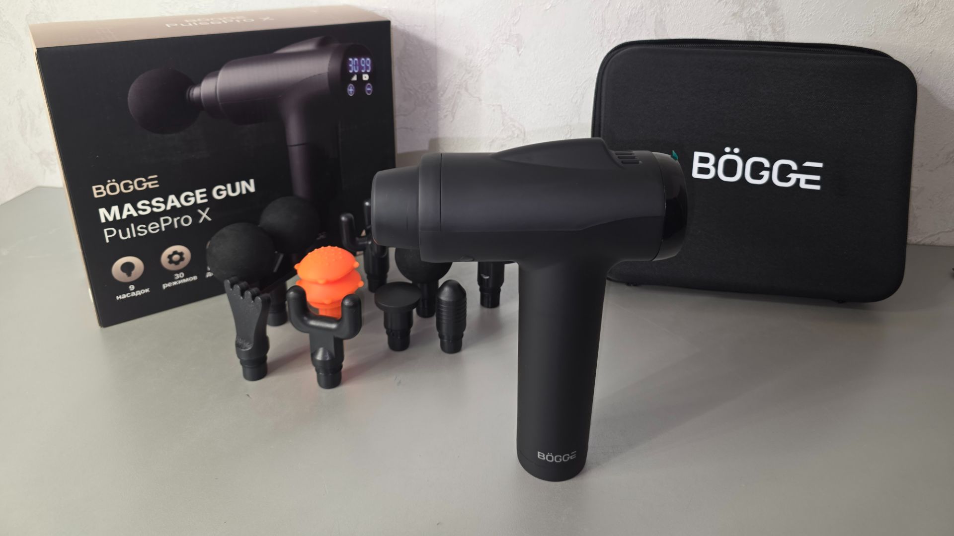 Перкуссионный массажёр #BOGGE PULSE PRO X