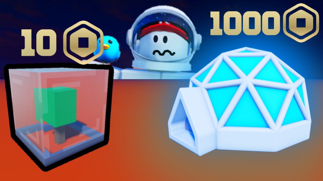 База на Марсе за 10 Робуксов ПРОТИВ 1000 Робуксов в Роблокс! Roblox