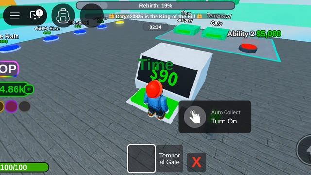 я смог управлять времен в роблокс тайкун