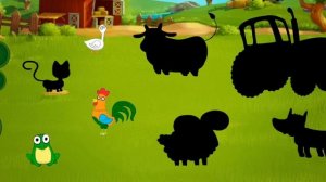 Едет трактор по полям и везёт животных нам . Синий трактор животные