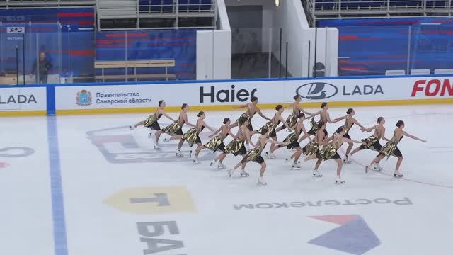Команда "Санрайз-1" Санкт-Петербург. Соревнования по синхр. катанию на коньках "Кубок Поволжья" 2025
