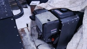 теплый воздух на мотобуксировщик