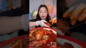 Мукбанг/китайский мукбанг/поедание морепродуктов