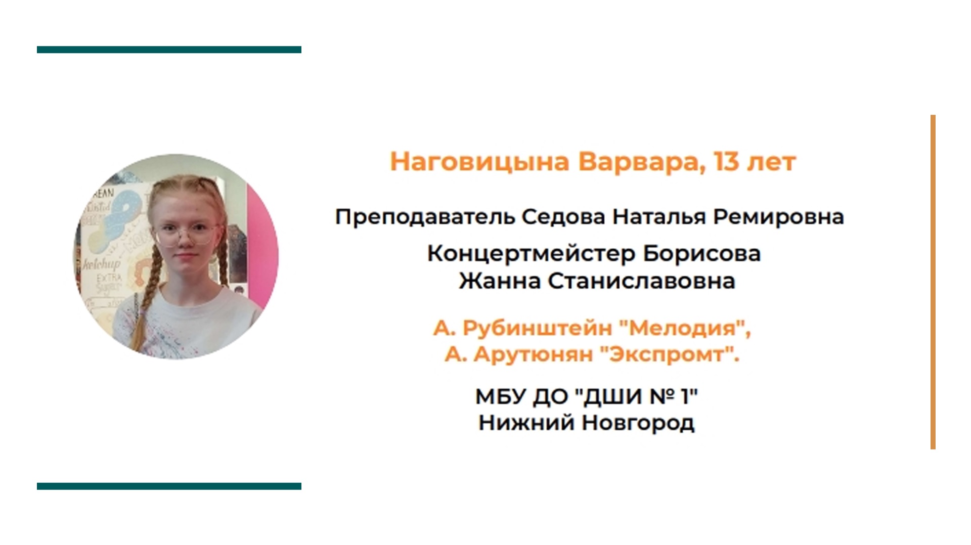 Наговицина Варвара. Конкурсное выступление смотреть онлайн