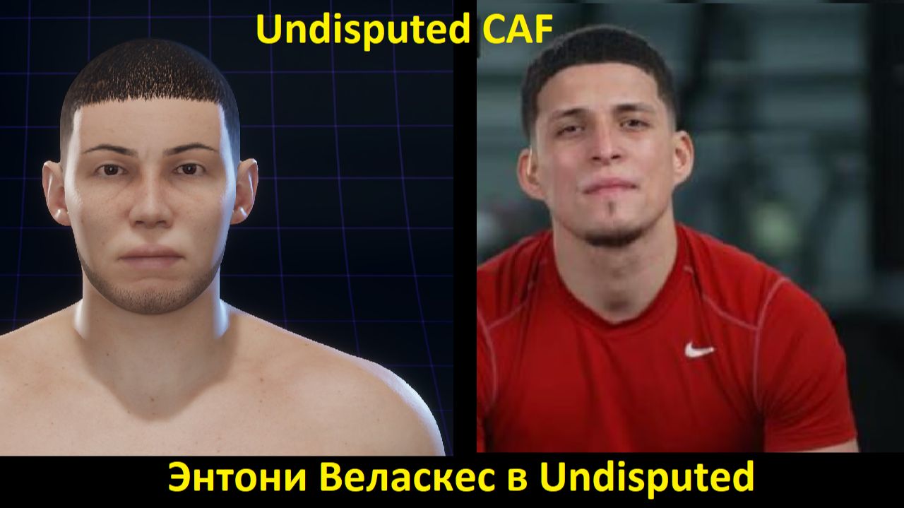 Энтони Веласкес в Undisputed: полная инструкция по созданию бойца (Undisputed CAF)