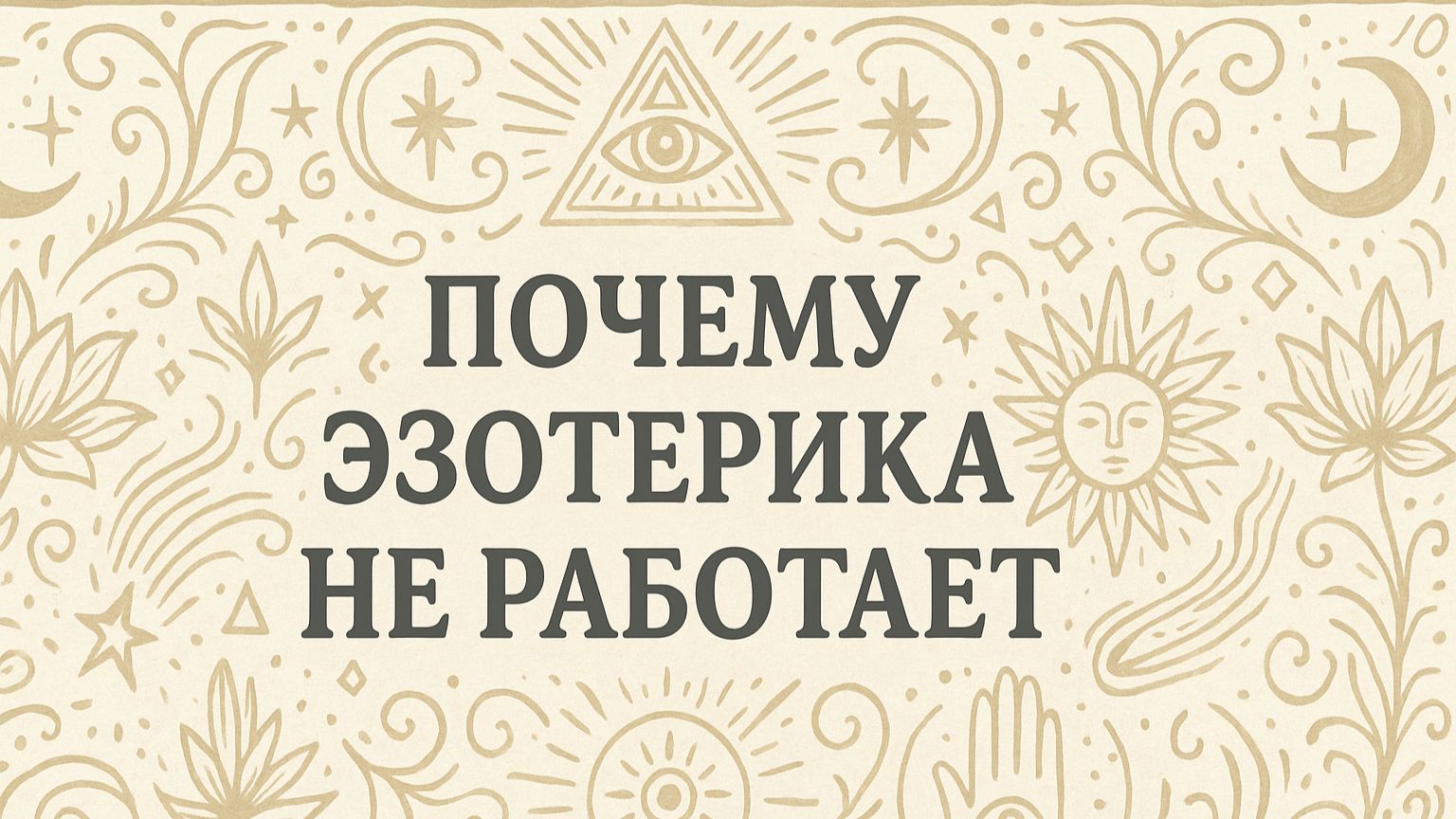 Почему эзотерика не работает #эзотерика #магия #медитация #самопознание