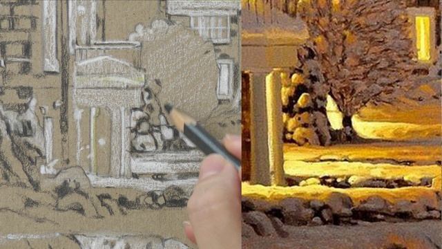 Вольная копия вводный урок перед рисунком серого тона.