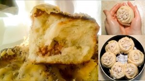 Пирожки с мясом "Бочонки" в духовке, с грузинскими мотивами