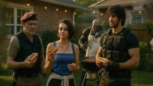 Jill Valentine and Nemesis поют песню про Umbrella