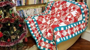 Новогодний квилт от Мастерской Женского_клуба! Обзор готового изделия