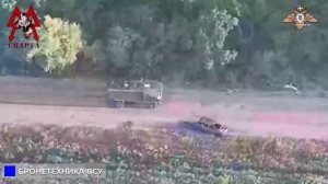 Война дронов №172. Уничтожение бронеавтомобиля ВСУ.